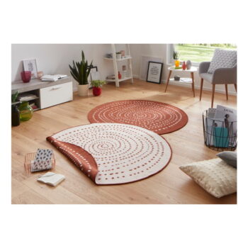 Červený vonkajší koberec NORTHRUGS Bali, ø 200 cm - Image 2