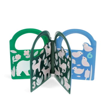Interaktívna hračka Colour changing bath book Woodland – Rex London - Image 3
