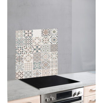 Sklenený kryt na stenu pri sporáku Wenko Splashback Tile - Image 3
