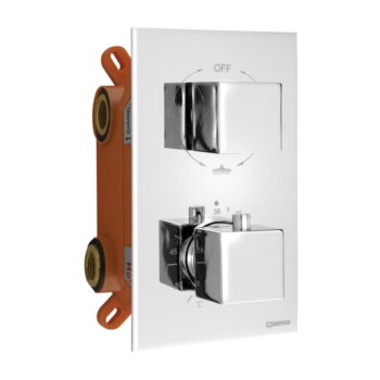 Podomietková sprchová batéria v lesklej striebornej farbe (3 výstupy) Latus – Sapho – Obrázok 2