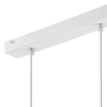 Biele závesné svietidlo s textilným tienidlom ø 15 cm Enrico – LAMKUR - Image 5