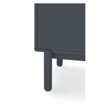 Tmavosivá nízka komoda 137x76 cm Corvo - Teulat – Obrázok 8