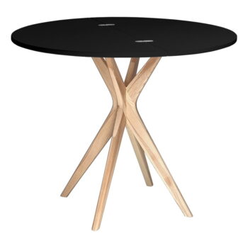 Okrúhly rozkladací jedálenský stôl 65x90 cm Jubi – Ragaba - Image 2