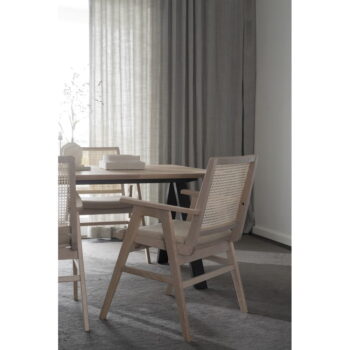 Rozkladací jedálenský stôl s doskou z dubového dreva 170x100 cm Carradale - Rowico - Image 3