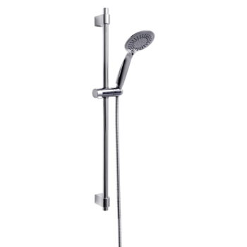 Sprchový set z nerezovej ocele v lesklej striebornej farbe 66 cm Young - Wenko