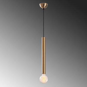 Závesné svietidlo v zlatej farbe s kovovým tienidlom ø 4 cm Tempo – Opviq lights - Image 4