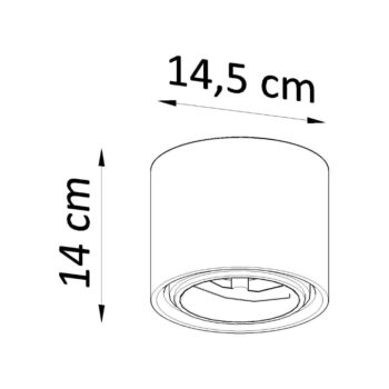 Biele stropné svietidlo ø 14,5 cm Roxa – Nice Lamps - Image 6