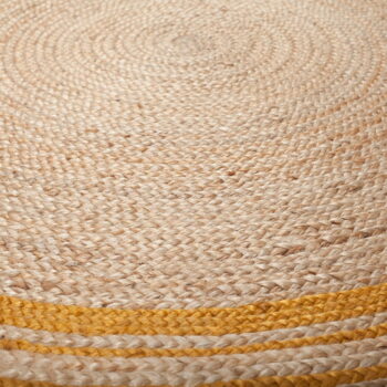 Hnedo-žltý jutový koberec Flair Rugs Istanbul, ⌀ 150 cm – Obrázok 4