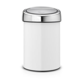 Biely dotykový oceľový odpadkový kôš 3 l Touch Bin – Brabantia - Image 3