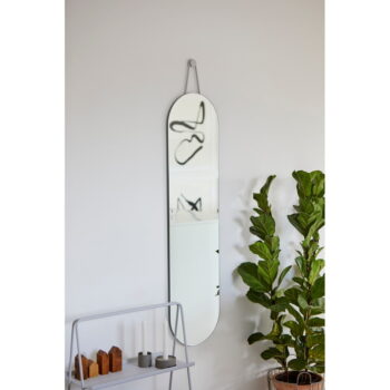 Sivé nástenné zrkadlo Zone A-Wall, 120 x 30 cm - Image 2