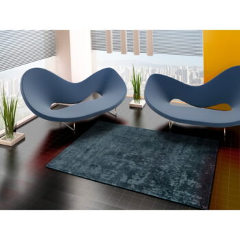 Modrý koberec z viskózy Universal Margot Azul, 60 x 110 cm - Image 2