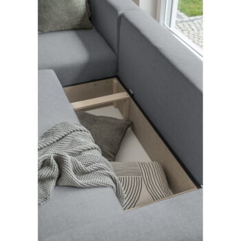 Sivá rozkladacia rohová pohovka (do "U") Homely Tommy – Miuform - Image 9