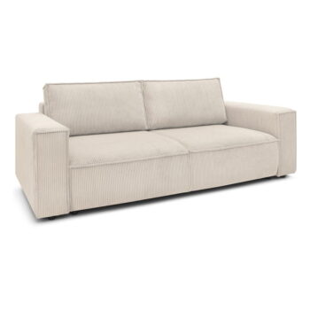 Béžová menčestrová rozkladacia pohovka 245 cm Nihad – Bobochic Paris - Image 6