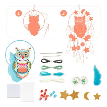 Set na výrobu strážcu snov Djeco Owl - Image 3
