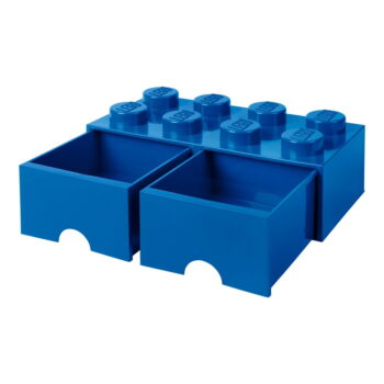 Tmavomodrý úložný box s dvoma zásuvkami LEGO® - Image 4