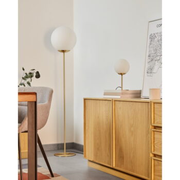 Stolová lampa v zlatej farbe s kovovým tienidlom (výška 28 cm) Mahala - Kave Home - Image 2