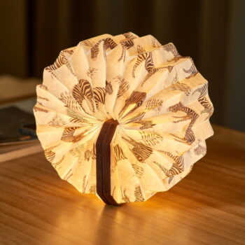 Tmavohnedá stmievateľná stolová lampa (výška 3,5 cm) Velvet Accordion – Gingko - Image 6