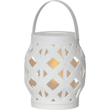 Biely lampáš Star Trading Flame Lantern, výška 16 cm – Obrázok 2