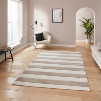 Svetlohnedý koberec 120x170 cm Cove Stripe – Catherine Lansfield - Image 4