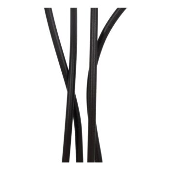 Čierno-krémová stojacia lampa s textilným tienidlom (výška 138 cm) – Ixia – Obrázok 7