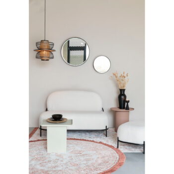 Krémová pohovka z textílie buklé 125 cm Polly – White Label - Image 3