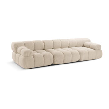 Béžová modulárna pohovka z textílie bouclé 282 cm Bellis – Micadoni Home - Image 3
