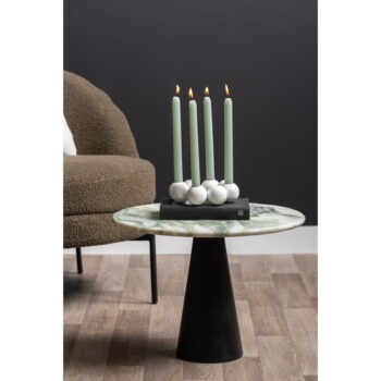 Mramorový okrúhly odkladací stolík ø 50 cm Force – Leitmotiv - Image 2