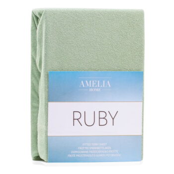 Zelená napínacia froté plachta 220x200 cm Ruby – AmeliaHome - Image 3