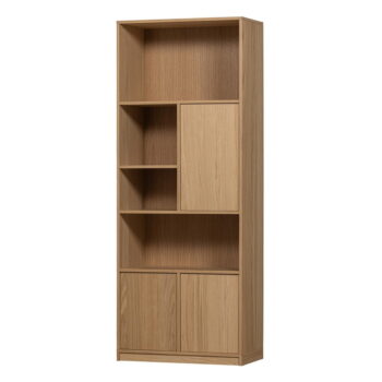 Modulárna knižnica v dekore duba v prírodnej farbe 264x243 cm Modulair – vtwonen - Image 6