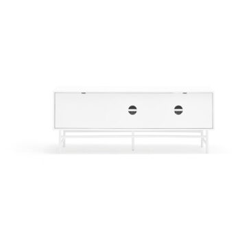 Biely TV stolík 140x52 cm Punto - Teulat – Obrázok 4