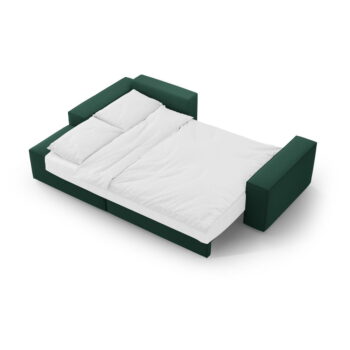 Zelená rozkladacia rohová pohovka (ľavý roh) Jodie – Micadoni Home - Image 7