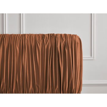 Oranžová čalúnená dvojlôžková posteľ s úložným priestorom s roštom 180x200 cm Blair – Bobochic Paris – Obrázok 11