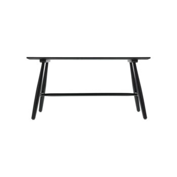 Čierny konzolový stolík z dubového dreva 90x28 cm Bast - Villa Collection – Obrázok 9