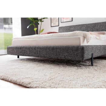 Sivá čalúnená dvojlôžková posteľ 180x200 cm La Gomera – Meise Möbel – Obrázok 9