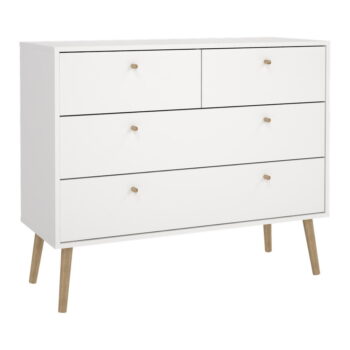 Biela nízka komoda 99x82 cm Bodo – Tvilum – Obrázok 4