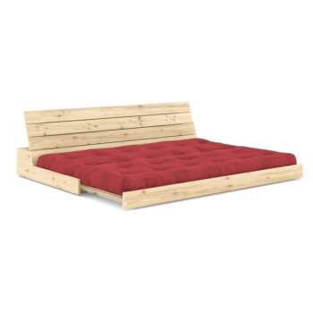 Červená menčestrová rozkladacia pohovka 196 cm Base – Karup Design - Image 3