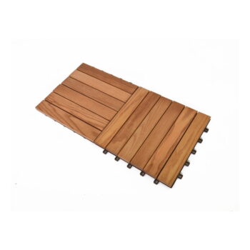 Podlahové dlaždice z jaseňového dreva v súprave 6 ks Rojaplast - Thermowood – Obrázok 5