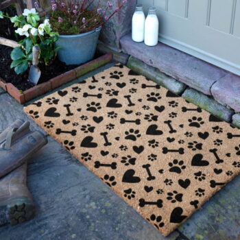 Rohožka z kokosového vlákna 40x60 cm Paws and Bones – Artsy Doormats – Obrázok 6