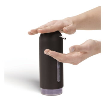 Čierny plastový dávkovač mydla 350 ml Penguin – Umbra - Image 2