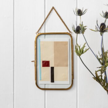 Kovový rámček na stenu v zlatej farbe 14x20 cm – Rex London – Obrázok 2