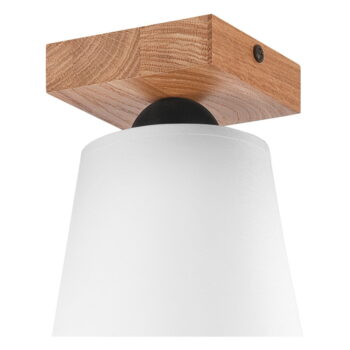 Biele stropné svietidlo s textilným tienidlom ø 15 cm Lula – LAMKUR - Image 6