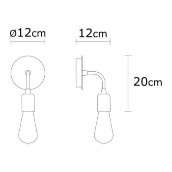 Čierne nástenné svietidlo Harput – Opviq lights - Image 4