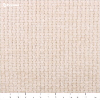Krémovobiela čalúnená dvojlôžková posteľ s úložným priestorom s roštom 200x200 cm Bellis – Micadoni Home - Image 5