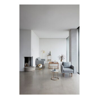 Súprava 2 kvetináčov na podstavcoch v mosadznej farbe Hübsch Gardo – Obrázok 3