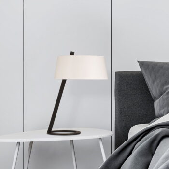 Bielo-čierna stolová lampa (výška 55 cm) Salihini – Opviq lights – Obrázok 5