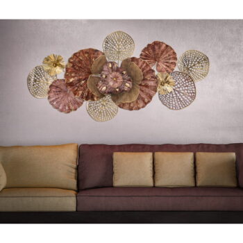 Kovová závesná dekorácia Mauro Ferretti Flowery, 118 x 58 cm - Image 2