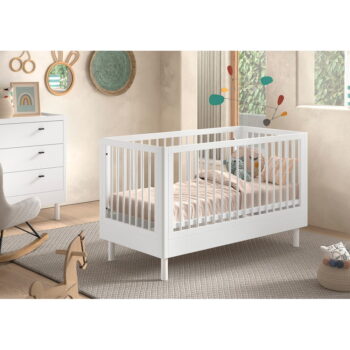Biela postieľka z bukového dreva 70x140 cm Forrest – Vipack – Obrázok 4