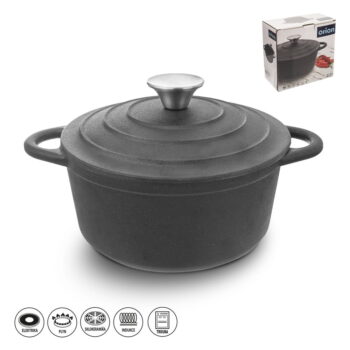 Liatinový hrniec s pokrievkou 2,7 l Litina – Orion – Obrázok 4