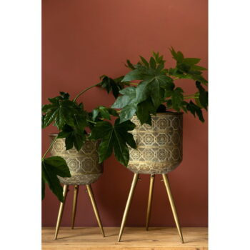 Kovový stojan na kvety ø 25,5 cm (výška 45 cm) Botanique – Dutchbone - Image 2