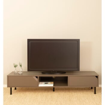 Tmavosivý TV stolík 177x39 cm Corner - Tenzo – Obrázok 6